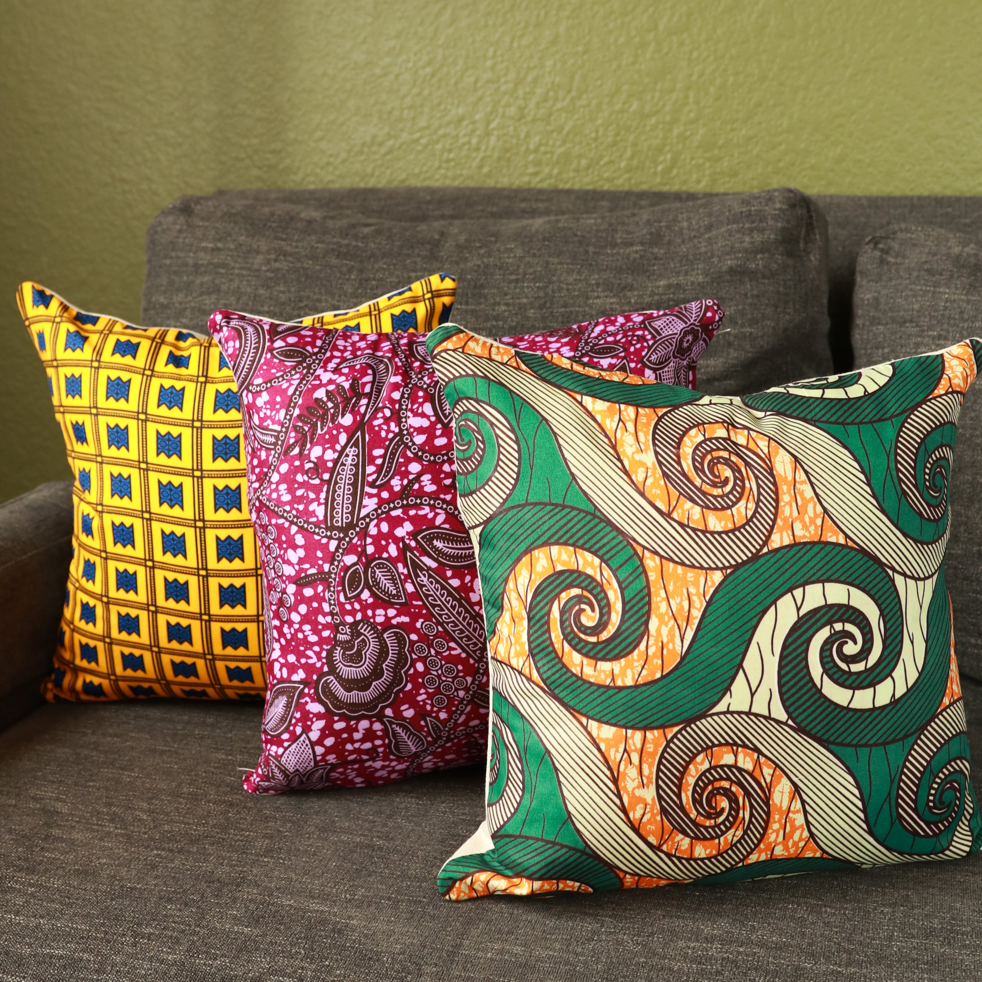 Ankara 2025 throw pillows